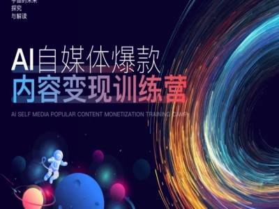 AI自媒体爆款内容变现训练营，20%底层逻辑，60%实操方法，20%案例拆解(即学即用)-89网创