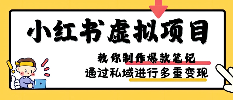 小红书虚拟项目实战，爆款笔记制作，矩阵放大玩法分享-89网创