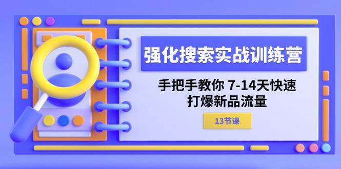 强化 搜索实战训练营，手把手教你 7-14天快速-打爆新品流量(13节课-89网创