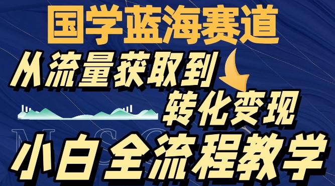 国学蓝海赛道，从流量获取，到转化变现，全流程教学-89网创
