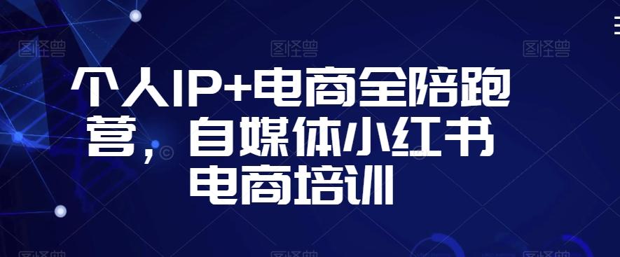 个人IP+电商全陪跑营，自媒体小红书电商培训-89网创
