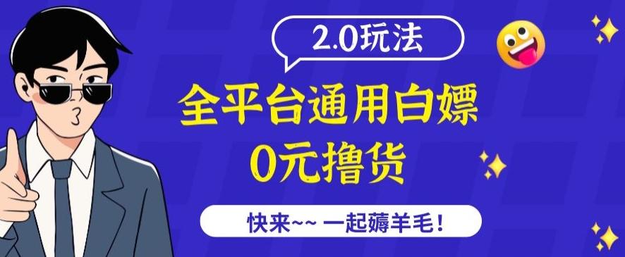 外面收费2980的全平台通用白嫖撸货项目2.0玩法【仅揭秘】-89网创