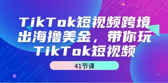 TikTok短视频跨境出海撸美金，带你玩TikTok短视频(41节课)-89网创