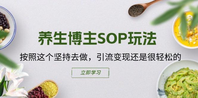 养生博主SOP玩法，按照这个坚持去做，引流变现还是很轻松的-89网创