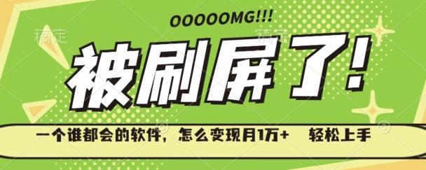 一个谁都会的软件，怎么变现月1万+轻松上手-89网创