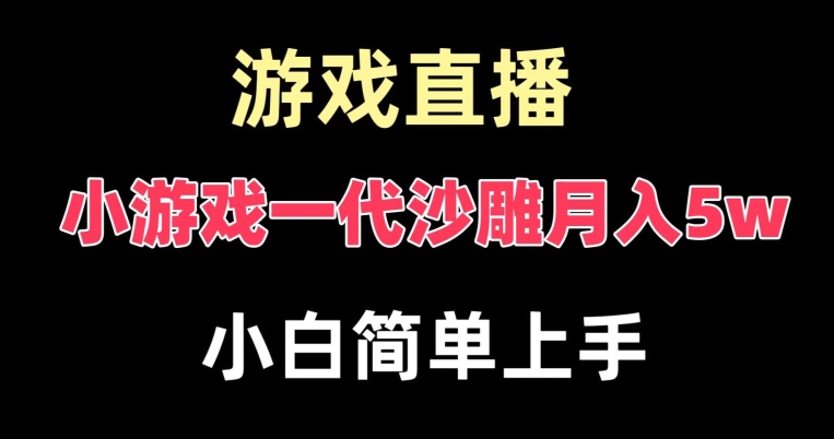 玩小游戏一代沙雕月入5w，爆裂变现，快速拿结果，高级保姆式教学【揭秘】-89网创
