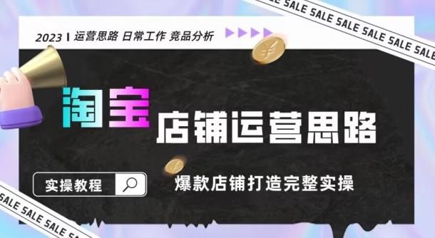 2023淘宝店铺运营全攻略：竞品分析，打造爆款店铺完整实操（附运营思维素材）-89网创