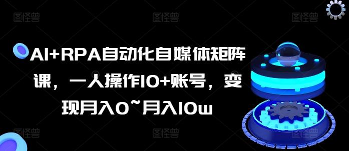 AI+RPA自动化自媒体矩阵课，一人操作10+账号，变现月入0~月入10w-89网创