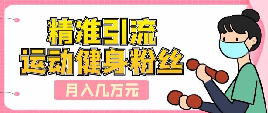 精准引流运动健身粉丝，轻松月入几万-89网创