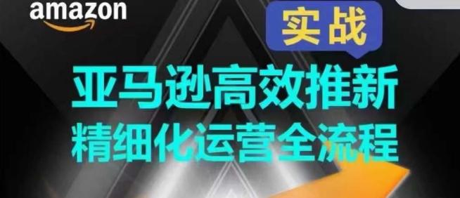 亚马逊高效推新精细化运营全流程，全方位、快速拉升产品排名和销量!-89网创