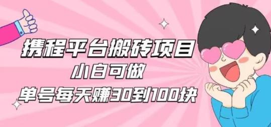 携程旅游搬砖新玩法，日入100+小白可直接上手-89网创