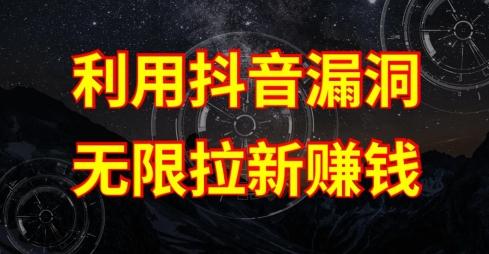 利用抖音链接漏洞，无限拉新赚钱【漏洞原理+操作流程】【揭秘】-89网创