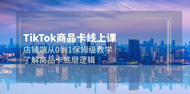 (9843期)Tk商品卡线上课，店铺端从0到1保姆级教学，了解商品卡底层逻辑(20节)-89网创