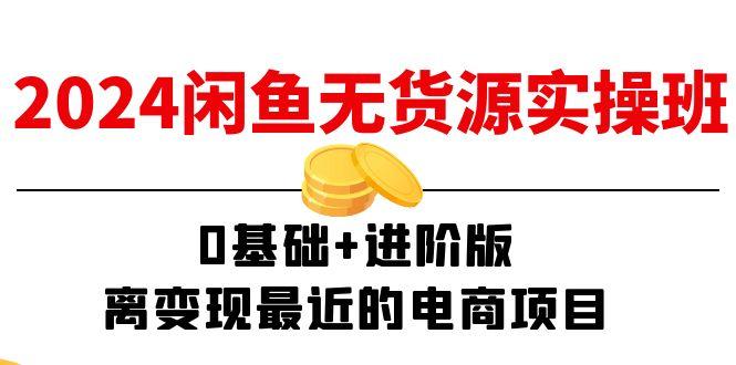 2024闲鱼-无货源实操班：0基础+进阶版，离变现最近的电商项目(15节-89网创