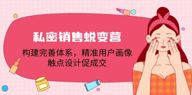 私密销售蜕变营：构建完善体系，精准用户画像，触点设计促成交-89网创