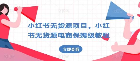 小红书无货源项目，小红书无货源电商保姆级教程【揭秘】-89网创