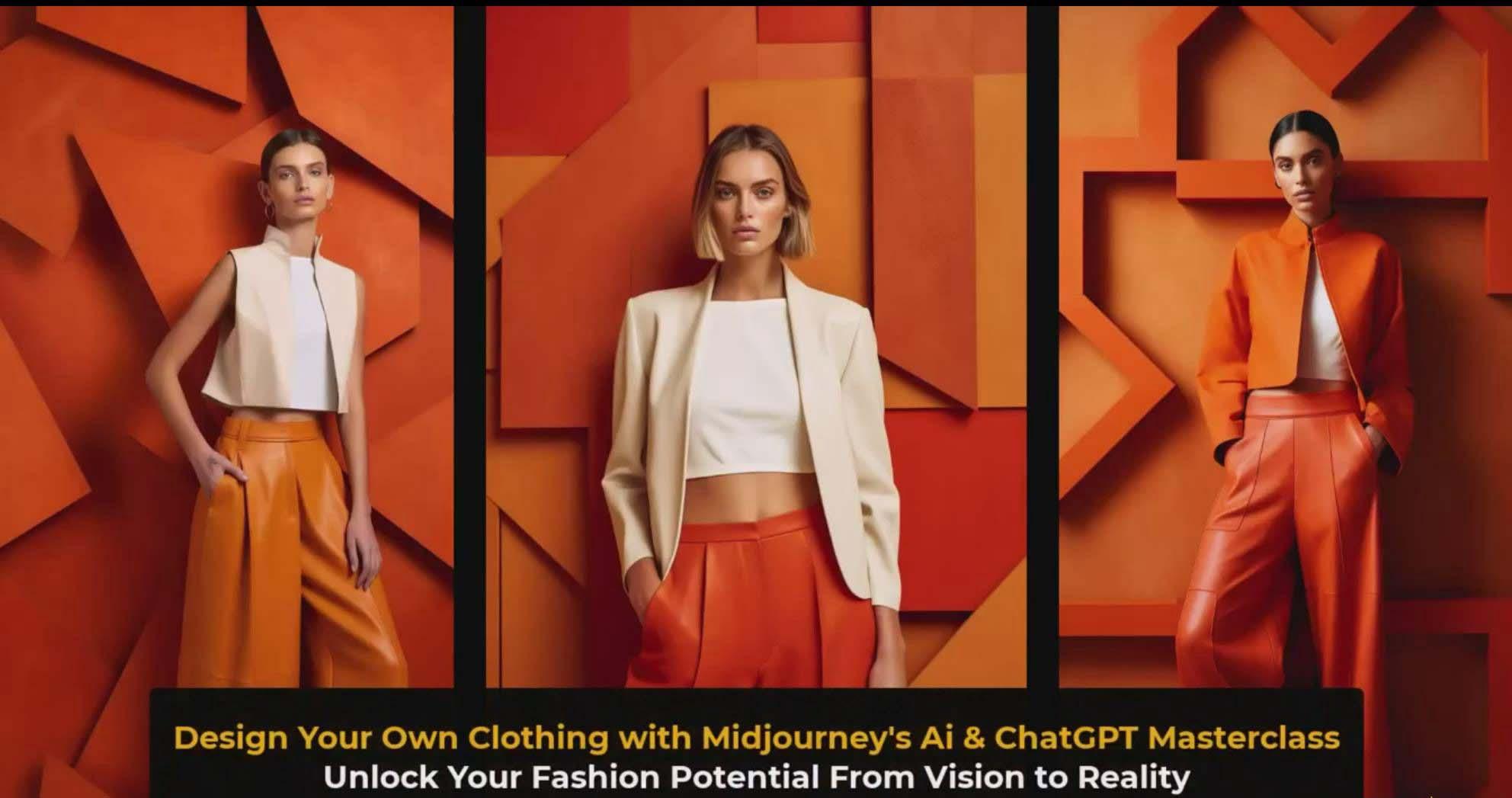图片[3]-利用 Midjourneys Ai 人工智能设计自己的服装AI大师班-10节课-中英字幕-89网创