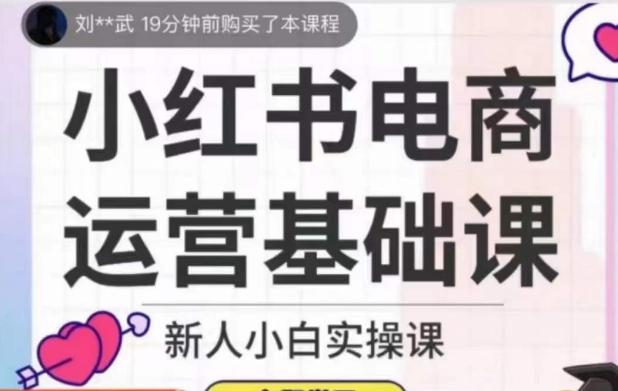 小红书电商运营基础课，新人小白实操课-89网创
