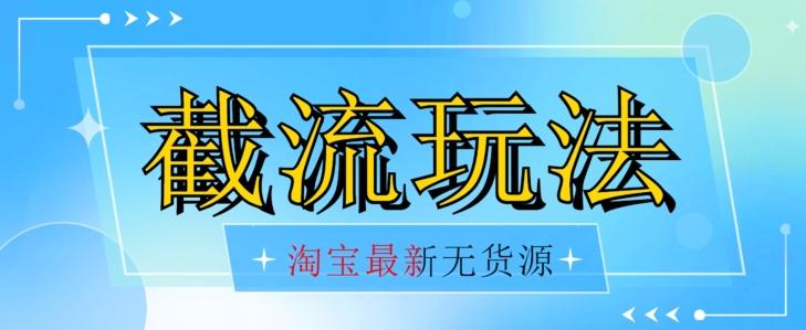 首发价值2980最新淘宝无货源不开车自然流超低成本截流玩法日入300+【揭秘】【1016更新】-89网创
