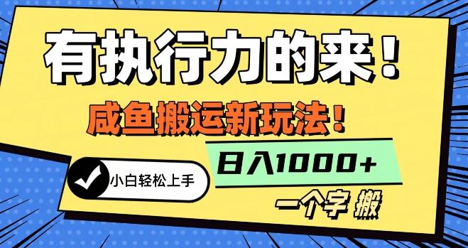最新咸鱼搬运玩法，小白单日1000+行业大揭秘-89网创