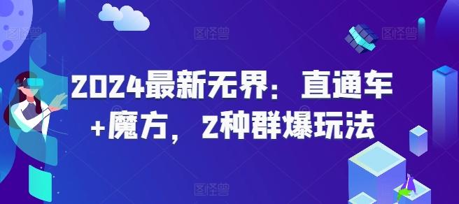 2024最新无界：直通车+魔方，2种群爆玩法-89网创
