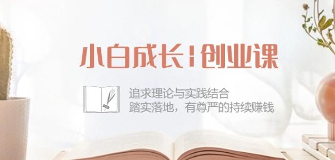 小白成长创业课：追求理论与实践结合，踏实落地，有尊严的持续赚钱-42节-89网创