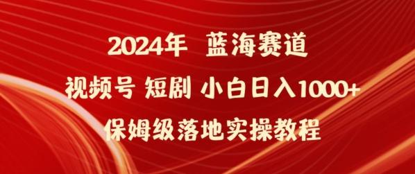 2024年视频号短剧新玩法小白日入1000+保姆级落地实操教程【揭秘】-89网创