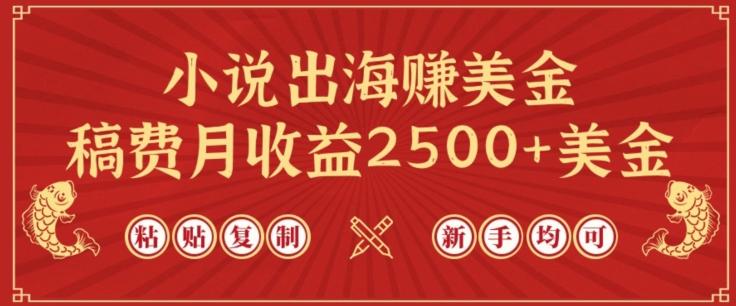 小说出海赚美金，稿费月收益2500+美金，仅需chatgpt粘贴复制，新手也能玩转【揭秘】-89网创