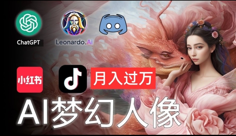 AI摄影梦幻人像：零基础也能月入过万的秘密【揭秘】-89网创