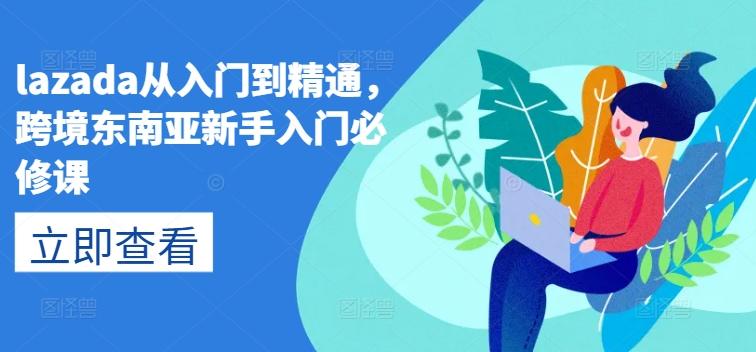 lazada从入门到精通，跨境东南亚新手入门必修课-89网创