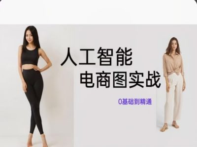 人工智能SD电商图实战，ai绘图0基础到精通-89网创
