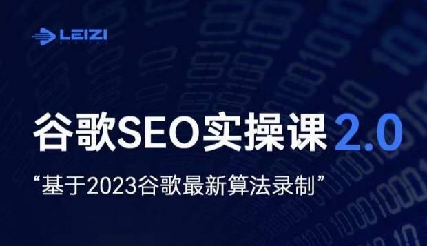 雷子·谷歌SEO 2.0实战课，独立站询盘自由必备，基于2023谷歌最新算法录制-89网创