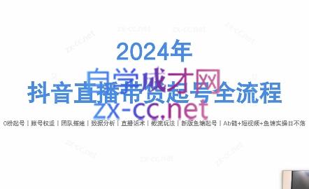 六六老师·2024年抖音直播带货起号全攻略-89网创