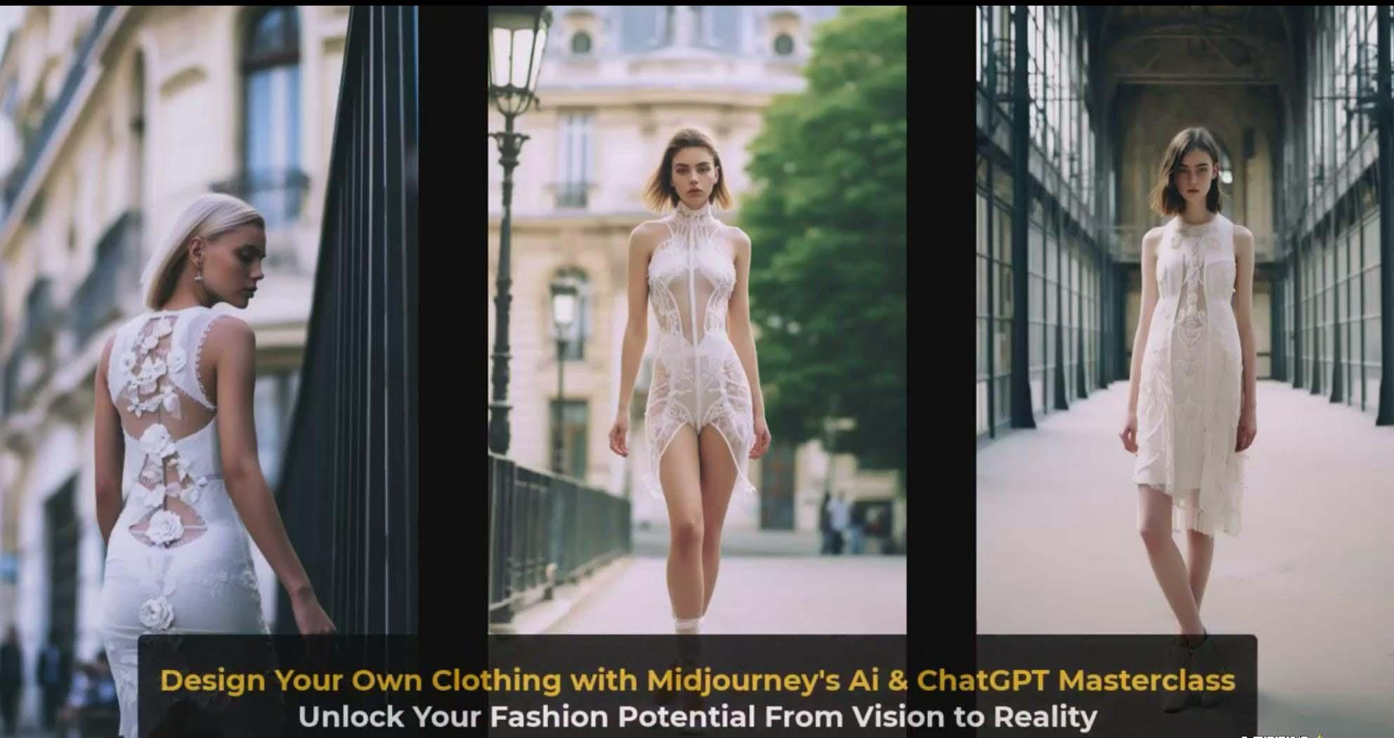 图片[4]-利用 Midjourneys Ai 人工智能设计自己的服装AI大师班-10节课-中英字幕-89网创