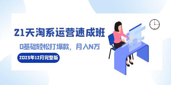 21天淘系运营-速成班2023年12月完整版：0基础轻松打爆款，月入N万-110节课-89网创