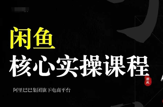 2024闲鱼核心实操课程，从养号、选品、发布、销售，教你做一个出单的闲鱼号-89网创