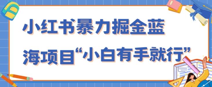 小红书暴力掘金蓝海项目，轻松日入1000+、小白有手就行（附新引流方法，不违规）-89网创