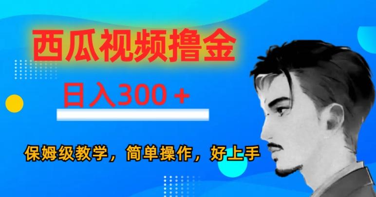 西瓜视频撸金日入300，保姆级教学，简单操作，好上手-89网创