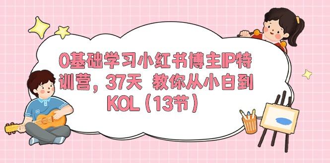 0基础学习小红书博主IP特训营，37天 教你从小白到KOL(13节-89网创