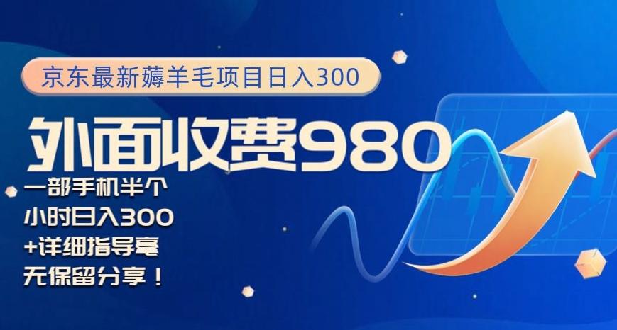 京东最新薅羊毛项目小白怎么做到日入300+一部手机半小时搞定-89网创